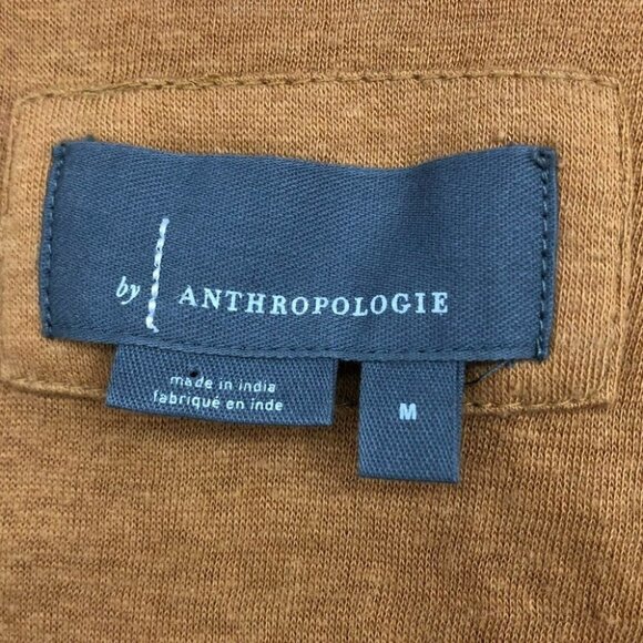 Anthropologie Malaga tiered tunic tank top in Ochre tan/mustard Medium - Picture 5 of 16